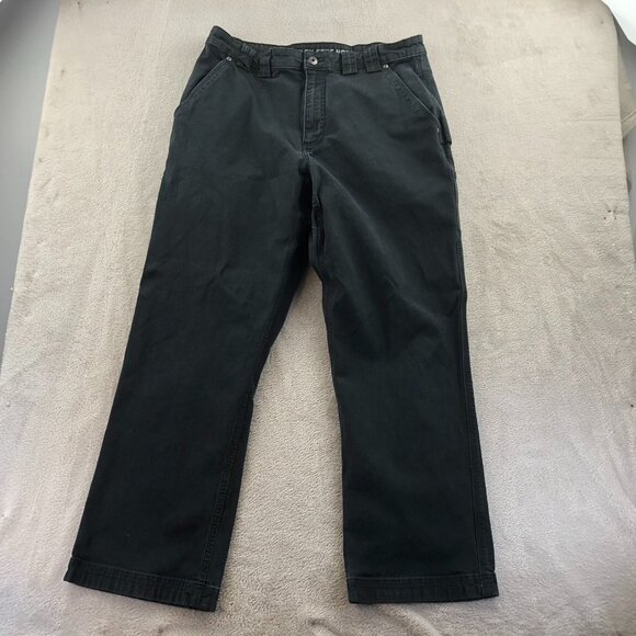 Duluth Trading Co. Men Cargo Pants Tag Size 36x30 Straight Leg Black Casual Work - Picture 11 of 12
